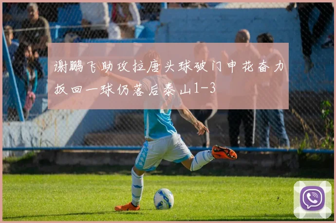 谢鹏飞助攻拉唐头球破门申花奋力扳回一球仍落后泰山1-3